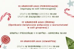 Green And Red Illustrative Watercolor Christmas Invitation - 1